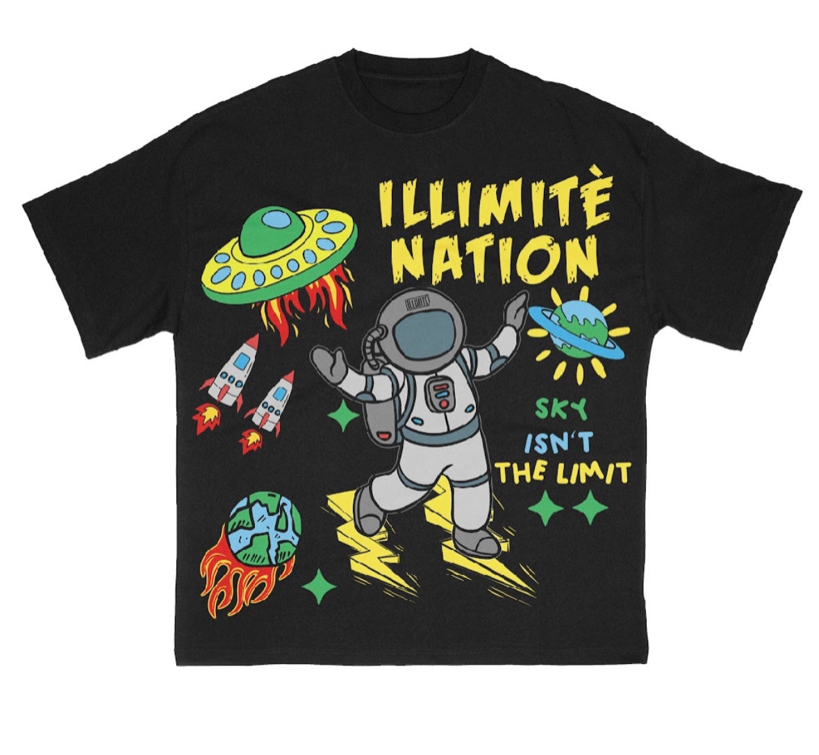 Illimité Astronaut Black Tee